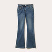 Jean flare taille basse denim dirty femme