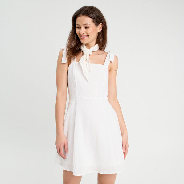 robe chasuble trapeze blanc femme Robe chasuble trapèze blanc femme