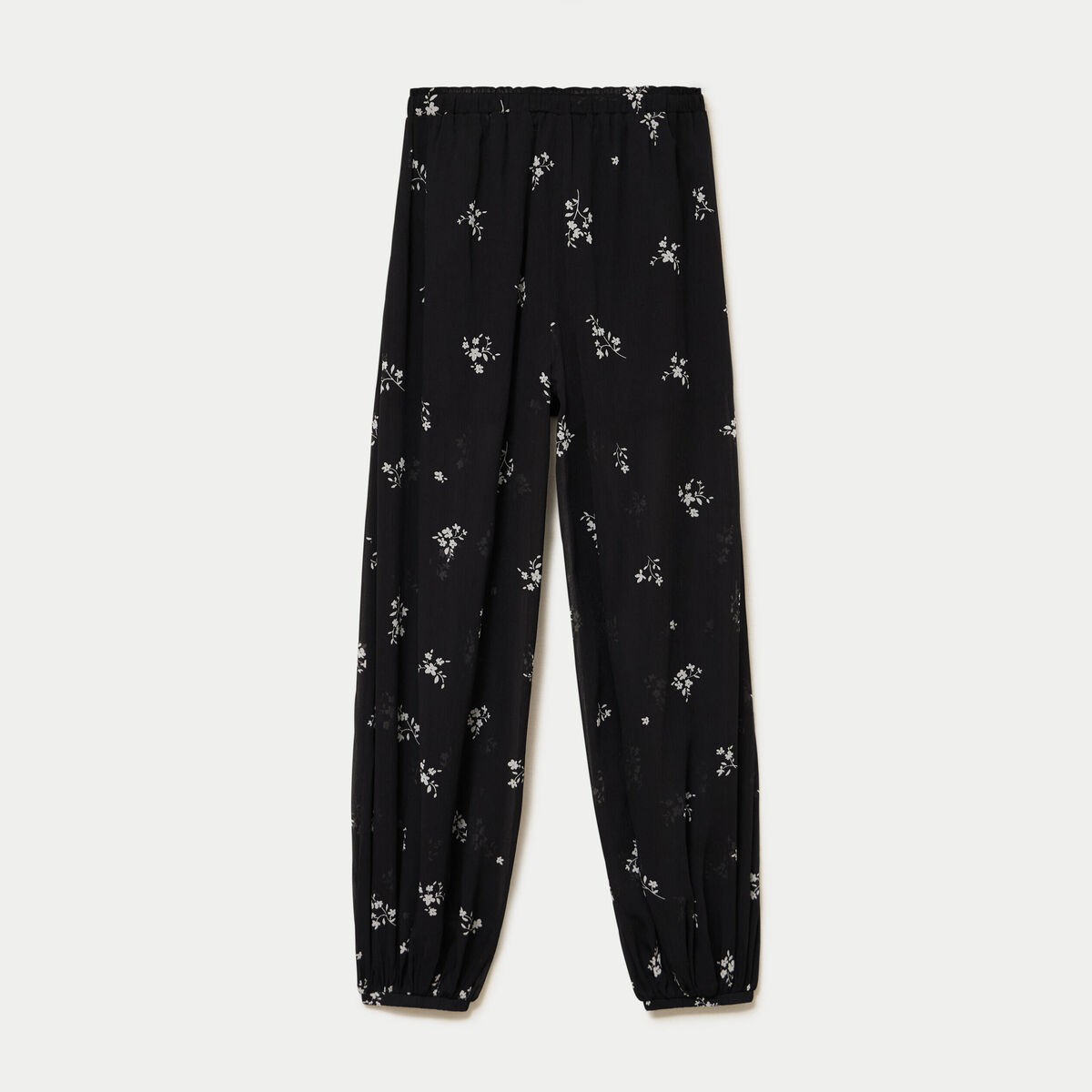 Pantalon bouffant taille standard noir femme