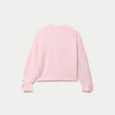 Pull col v manches longues rose clair femme