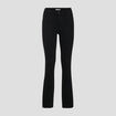 Jeans droit taille haute denim noir femme
