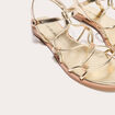 Sandales plates couleur or femme