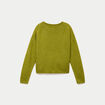 Pull manches longues vert fonc&eacute; femme