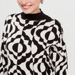 Pull col montant blanc femme
