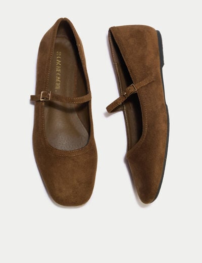 Ballerines marron femme