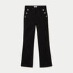 Pantalon taille haute noir femme
