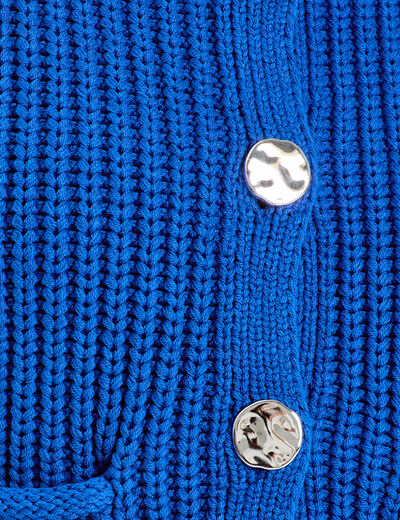 Gilet sans manches bleu electrique femme