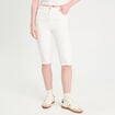 Pantalon capri ecru femme