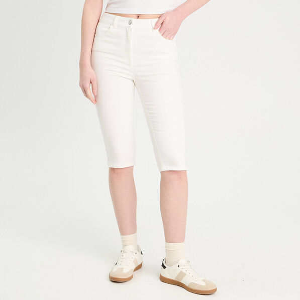 pantalon capri ecru femme Pantalon capri ecru femme