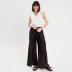 Blouse sans manches ecru femme