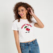 T-shirt cropped blanc femme
