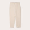 Pantalon carotte taupe femme
