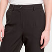 Pantalon carotte noir femme