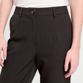 Pantalon carotte noir femme
