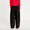 Pantalon barrel taille standard noir femme
