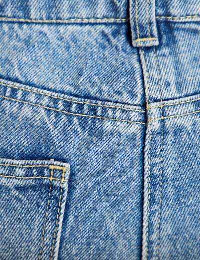 Bermuda en jean denim triple stone femme
