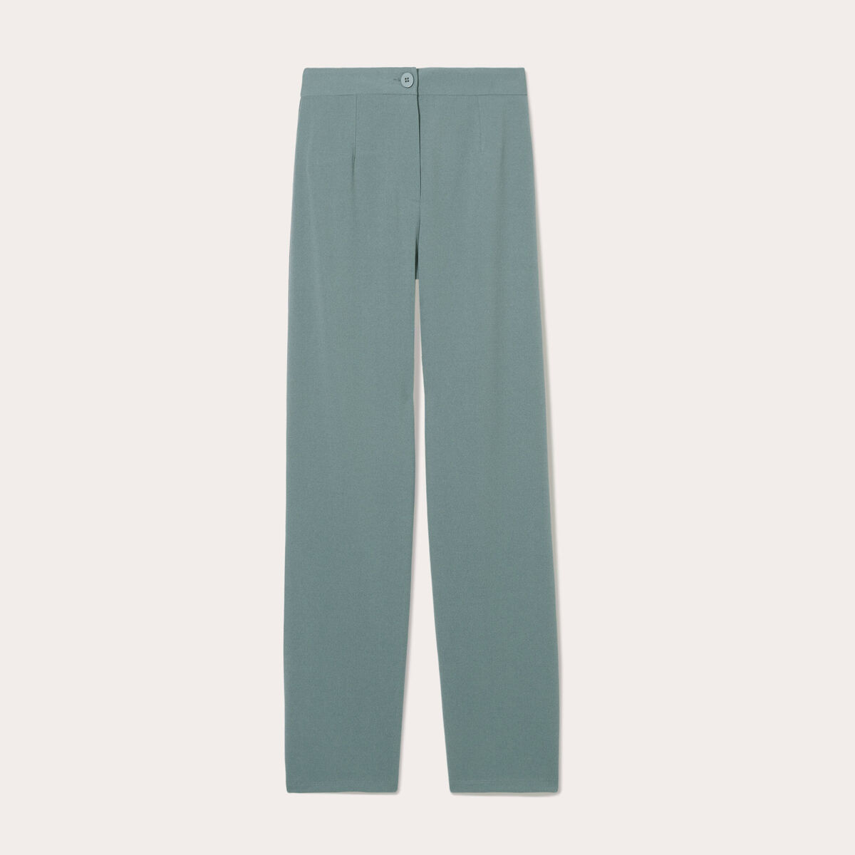 Pantalon large vert foncé femme