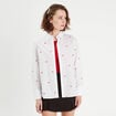 Chemise manches longues brodée blanc femme