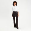 Pantalon-jupe flare noir femme