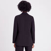 Veste blazer droite fluide noir femme