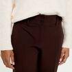 Pantalon flare marron fonc&eacute; femme