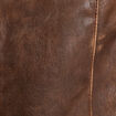 Veste simili cuir zippée marron foncé femme