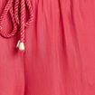 Pantalon large taille standard rose framboise femme