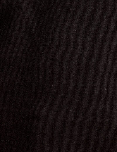 T-shirt avec franges noir femme
