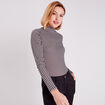 T-shirt manches longues beige femme