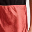 Jupe midi droite effet satin vieux rose femme