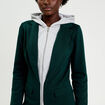 Veste blazer 2-en-1 gilet vert fonc&eacute; femme