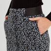 Jupe trap&egrave;ze noir femme