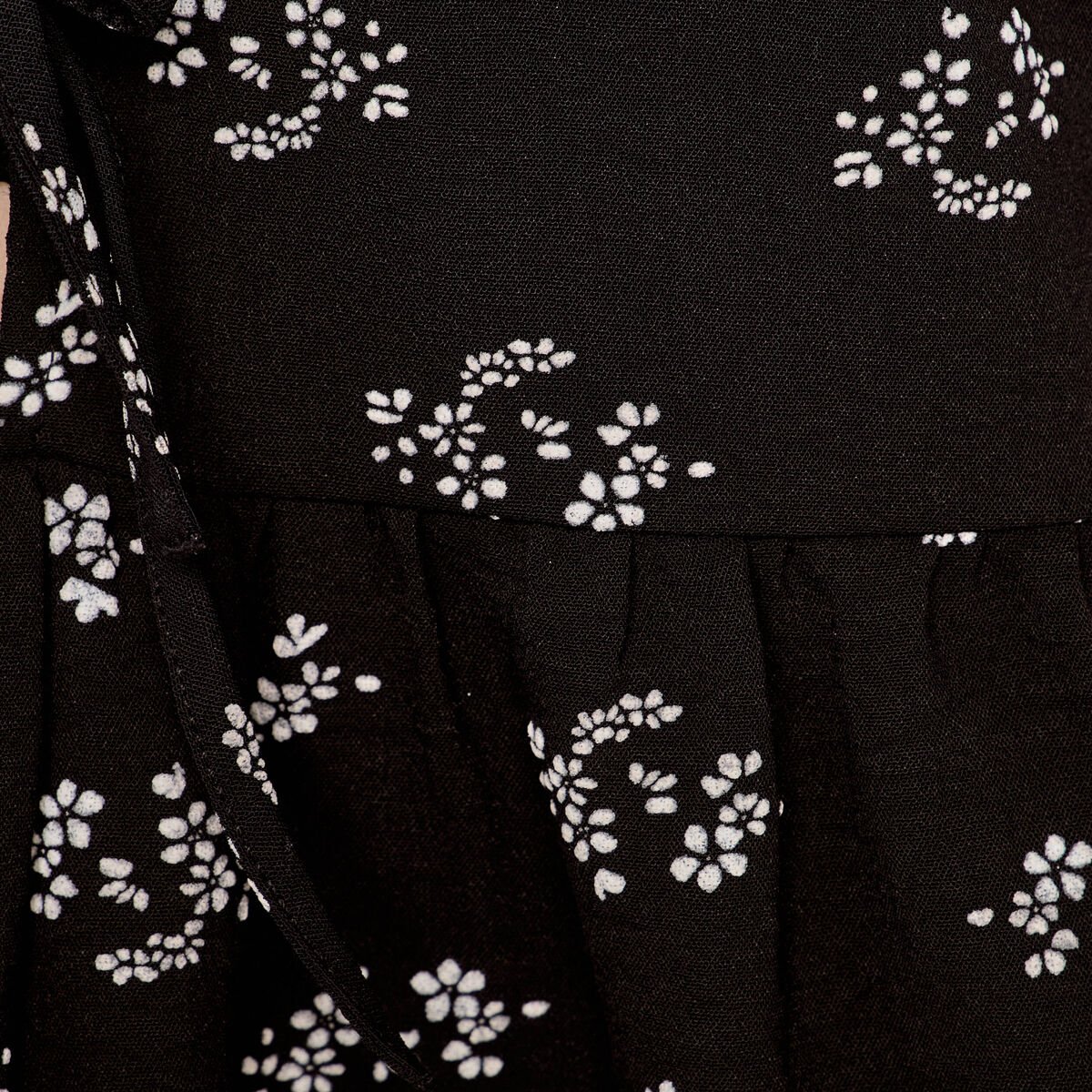 Blouse noeuds devant noir femme