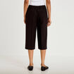 Bermuda coupe large noir femme