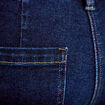 Jean wide leg cropped taille haute denim blue black femme