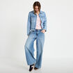 Veste en jean manches longues denim triple stone femme