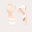 Sandales à talons blanc femme