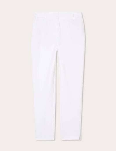 Pantalon slim blanc femme
