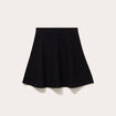 Jupe &eacute;vas&eacute;e en maille noir femme