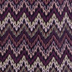 Robe trapèze col montant violet femme