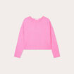 Pull manches longues rose femme