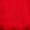 Blouse droite col v manches courtes rouge femme