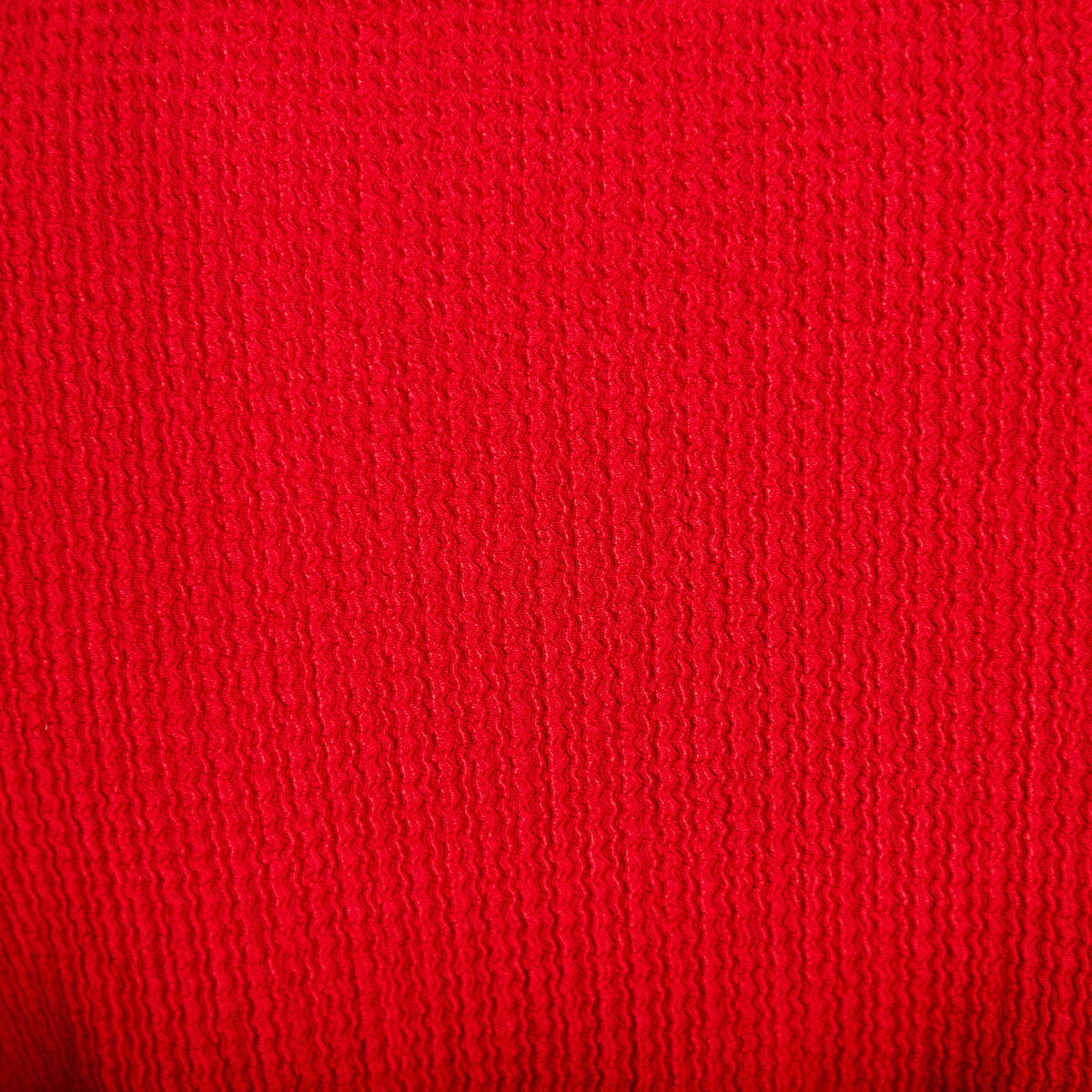 Blouse droite col v manches courtes rouge femme