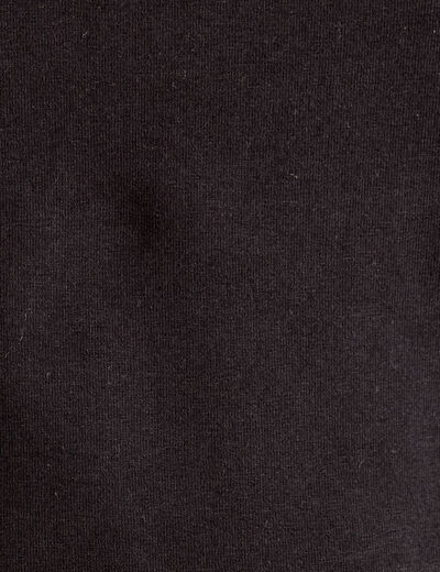 Débardeur cropped noir femme