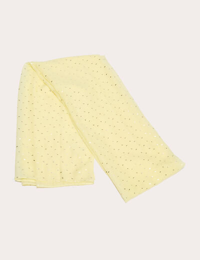 Foulard jaune clair femme