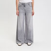 Jeans wide leg ultra large denim gris femme
