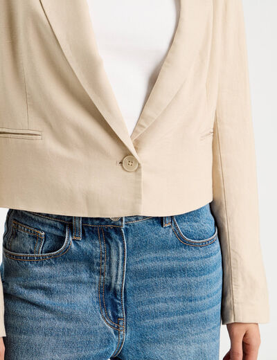 Veste esprit blazer beige femme