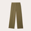 Pantalon large vert kaki femme
