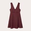 Robe évasée sans manches prune femme