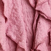 Blouse manches longues aspect dentelle vieux rose femme